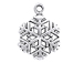 Sterling Silver Snowflake Charm 