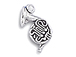 Sterling Silver French Horn Charm 