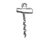 Sterling Silver Cork Screw Charm 