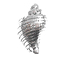 Sterling Silver Conch Shell Charm