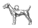 Sterling Silver Airedale Charm 