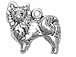 Sterling Silver Pomeranian Charm 