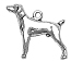 Sterling Silver Retriever Charm 