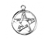 Sterling Silver Pentacle Charm 