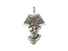 Sterling Silver Pirate Head Charm 