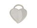 Sterling Silver Flat Polished Engravable Heart Charm 