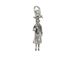 Sterling Silver Girl Graduation Charm 