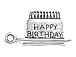 Sterling Silver Birthday Cake Charm 