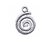 Sterling Silver Spiral Charm with Jump Ring