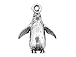 Sterling Silver Penguin Charm with Jump Ring