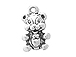Sterling Silver Teddy Bear Charm with Jump Ring
