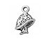 Sterling Silver Mushroom Charm with Jump Ring