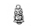 Sterling Silver Owl Charm with Jump Ring