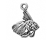 Sterling Silver Fish Charm with Jump Ring