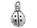 Sterling Silver Lady Bug Charm with Jump Ring