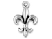 Sterling Silver Fleur-De-Lis Charm with Jumpring 