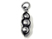 Three Peas in a Pod Charm Sterling Silver