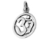 Sterling Silver Om Charm (round ring)