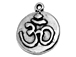 Ohm sterling silver pendant