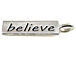 Sterling Silver Believe Charm