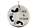 Sterling Silver Me and Mom Charm