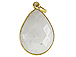 Gold over Sterling Silver Gemstone Bezel Teardrop - Moonstone