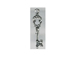 Sterling Silver Skeleton Key Charm 