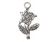 Sterling Silver Rose Charm 