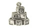 Sterling Silver Baby Blocks Spelling BABY Charm 