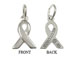 Sterling Silver Breast Cancer Awareness Ribbon Charm with Jumpring