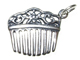 Sterling Silver Ladies Hair Comb Charm 