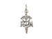 Sterling Silver RN Caduceus Charm with Jumpring