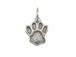 Sterling Silver Paw Print Charm with Jumpring