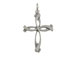 Sterling Silver Swirl Cross Charm with Jumpring