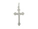 Sterling Silver Plain Polished Cross Charm with Jumpring