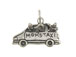 Sterling Silver Mini Van with Mom' s Taxi Charm with Jumpring