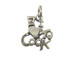 Sterling Silver I Love To Cook Charm with Jumpring