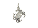 Sterling Silver Crab Charm with Jumpring