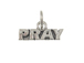 Sterling Silver Pray Charm with Jumpring