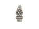 Sterling Silver Flower In Pot Charm 