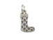 Sterling Silver Christmas Stocking Charm with Jumpring