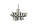 Sterling Silver John 3/16 Charm with Jumpring