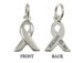 Sterling Silver Survivor Awareness Ribbon Charm with Jumpring