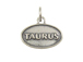 Sterling Silver Taurus Zodiac Pendant Charm with Jumpring