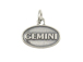 Sterling Silver Gemini Zodiac Pendant Charm with Jumpring
