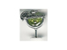 Sterling Silver Cocktail Margarita Glass Charm with Lt. Green Crystal Charm 