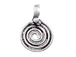 Sterling Silver Spiral Charm 