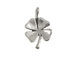 Sterling Silver 4-Leaf Clover Charm Bulk Pack of 50