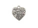 Sterling Silver Forever Mine Heart Charm 