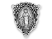 Sterling Silver Virgin Mary Rosary Center Pendant